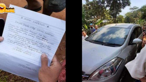 Viral Maling Kembalikan Mobil Curiannya dan Tulis Surat Permintaan Maaf